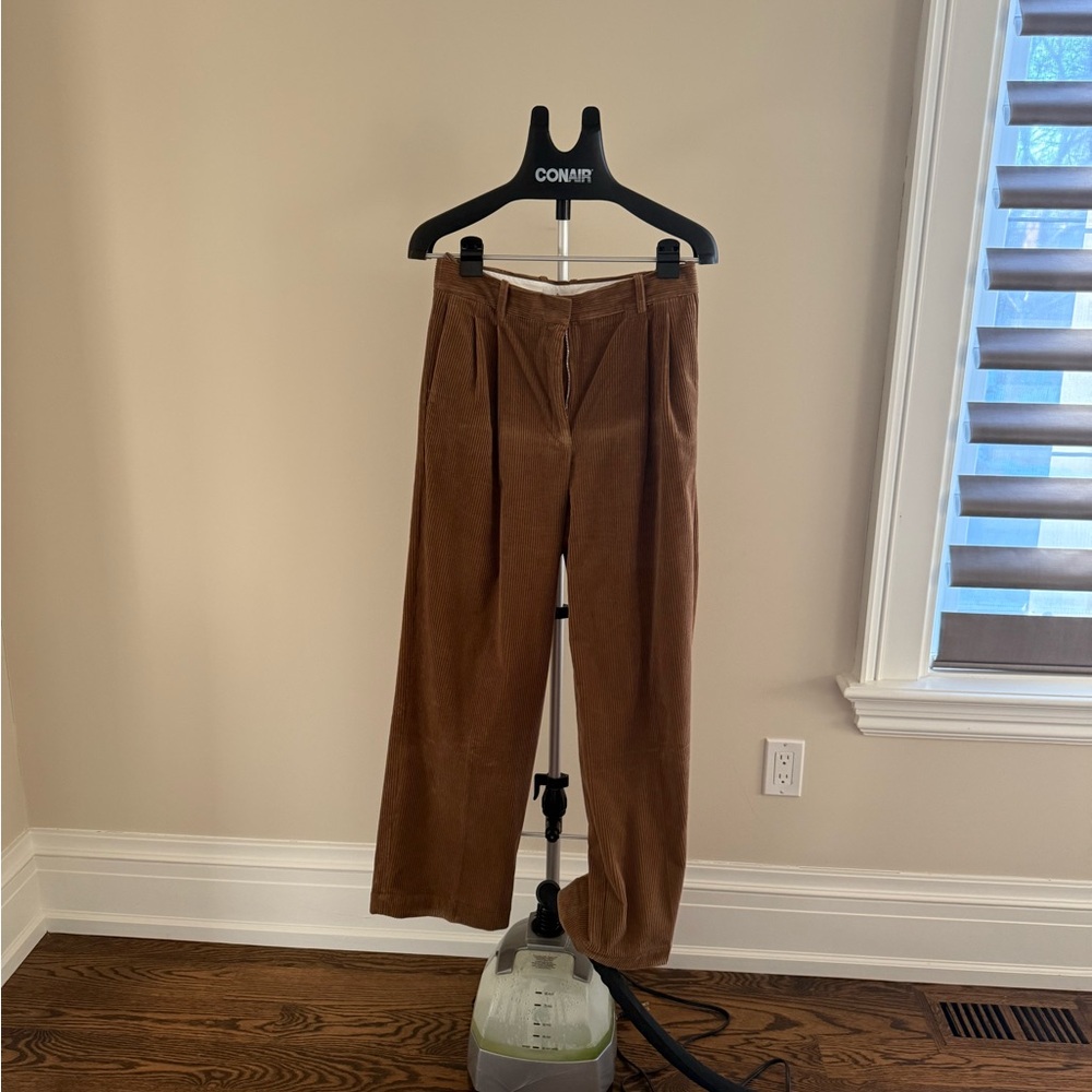 Babaton Corduroy Pants in Rich Brown